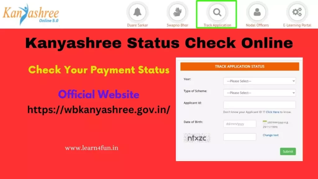 Kanyashree Status Check Online