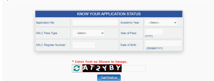 Check Application Status