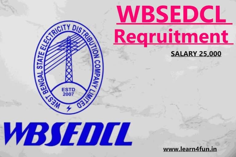 WBSEDCL Reqruitment 2022 || Salary 25000, Important information