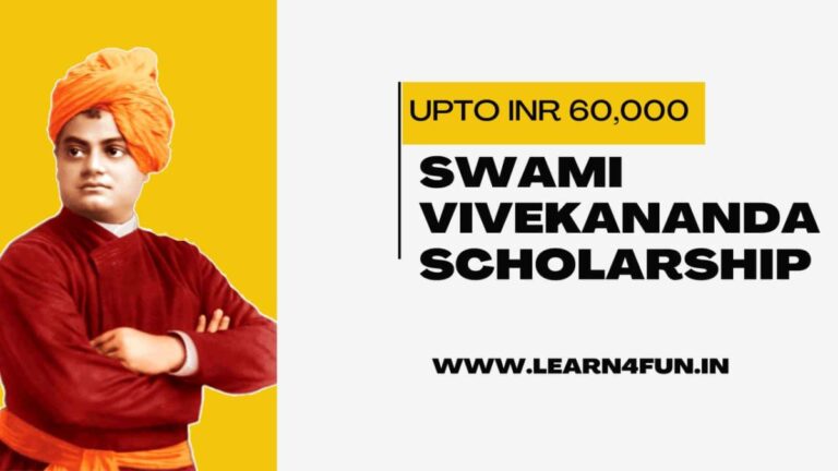 Swami Vivekananda Scholarship 2024: Apply Online, Amount, Eligibility ...