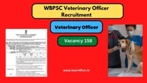 WBPSC Veterinary Officer Recruitment