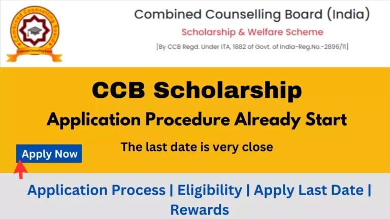 CCB Scholarship 2023: Apply Process Already Start, Check Eligibility & Rewards