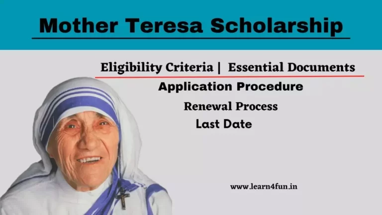 Mother Teresa Scholarship