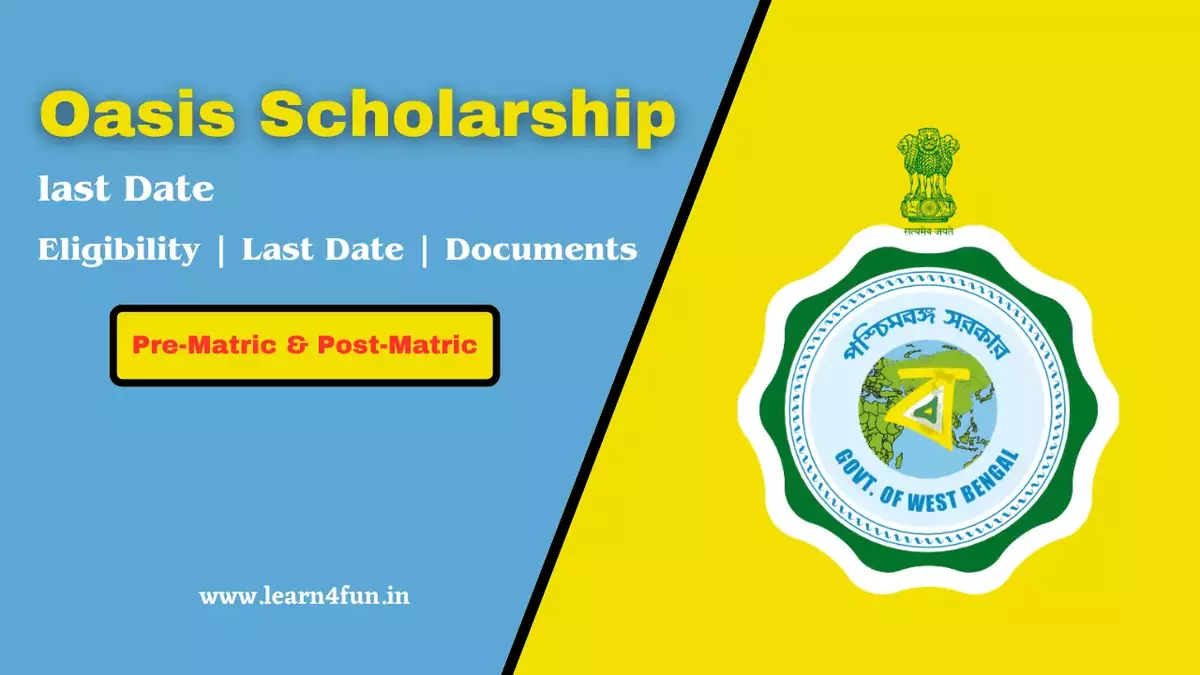 Oasis Scholarship 202324 Apply Process, Check Status, Eligibility