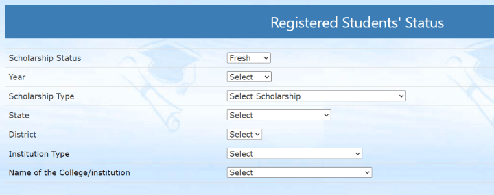 Registered Students' Status